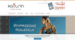 Desktop Screenshot of katrin-bielizna.pl