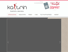 Tablet Screenshot of katrin-bielizna.pl